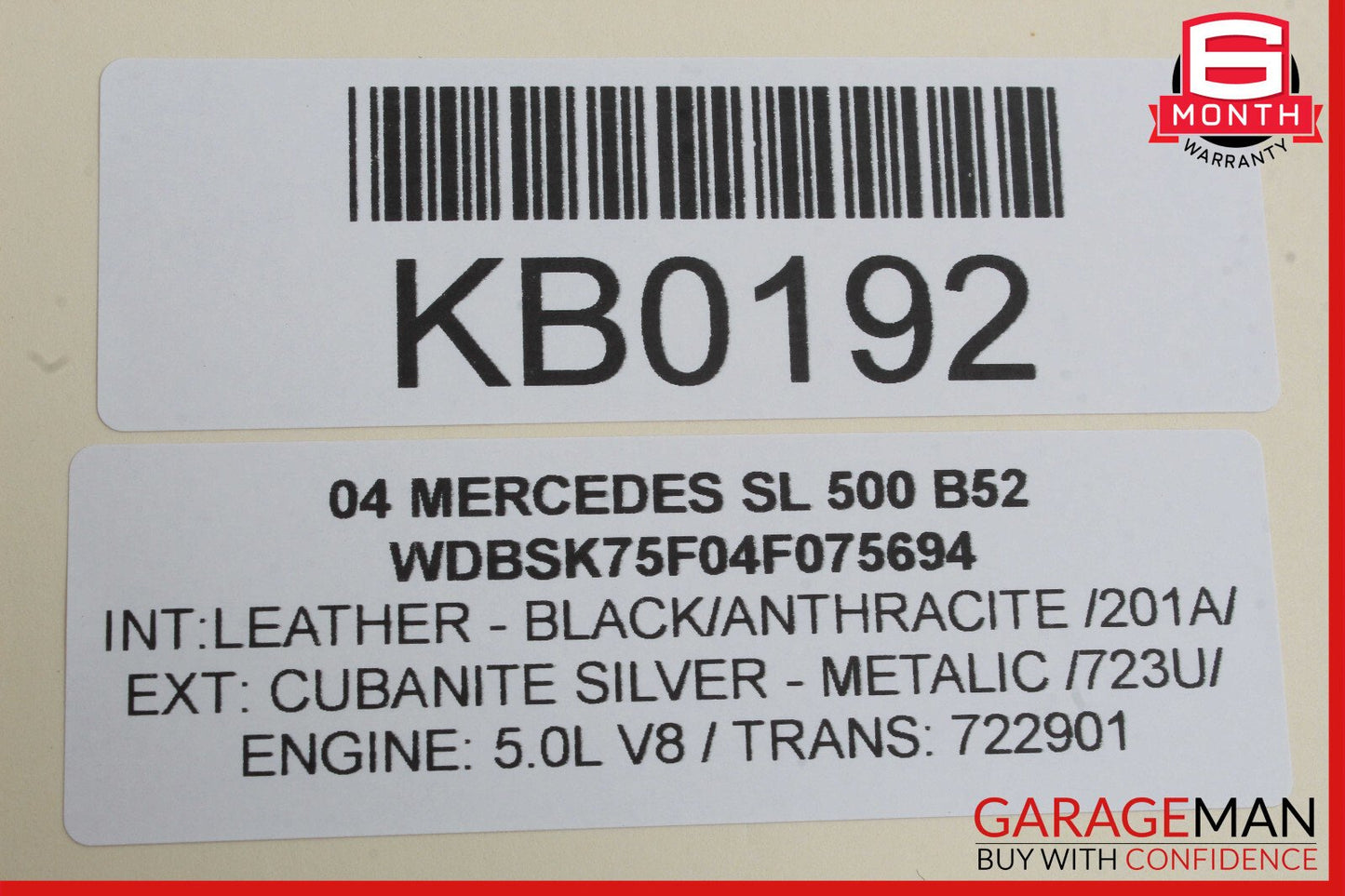 00-12 Mercedes W215 CL500 CLK500 SL600 Front Right Window Regulator Motor