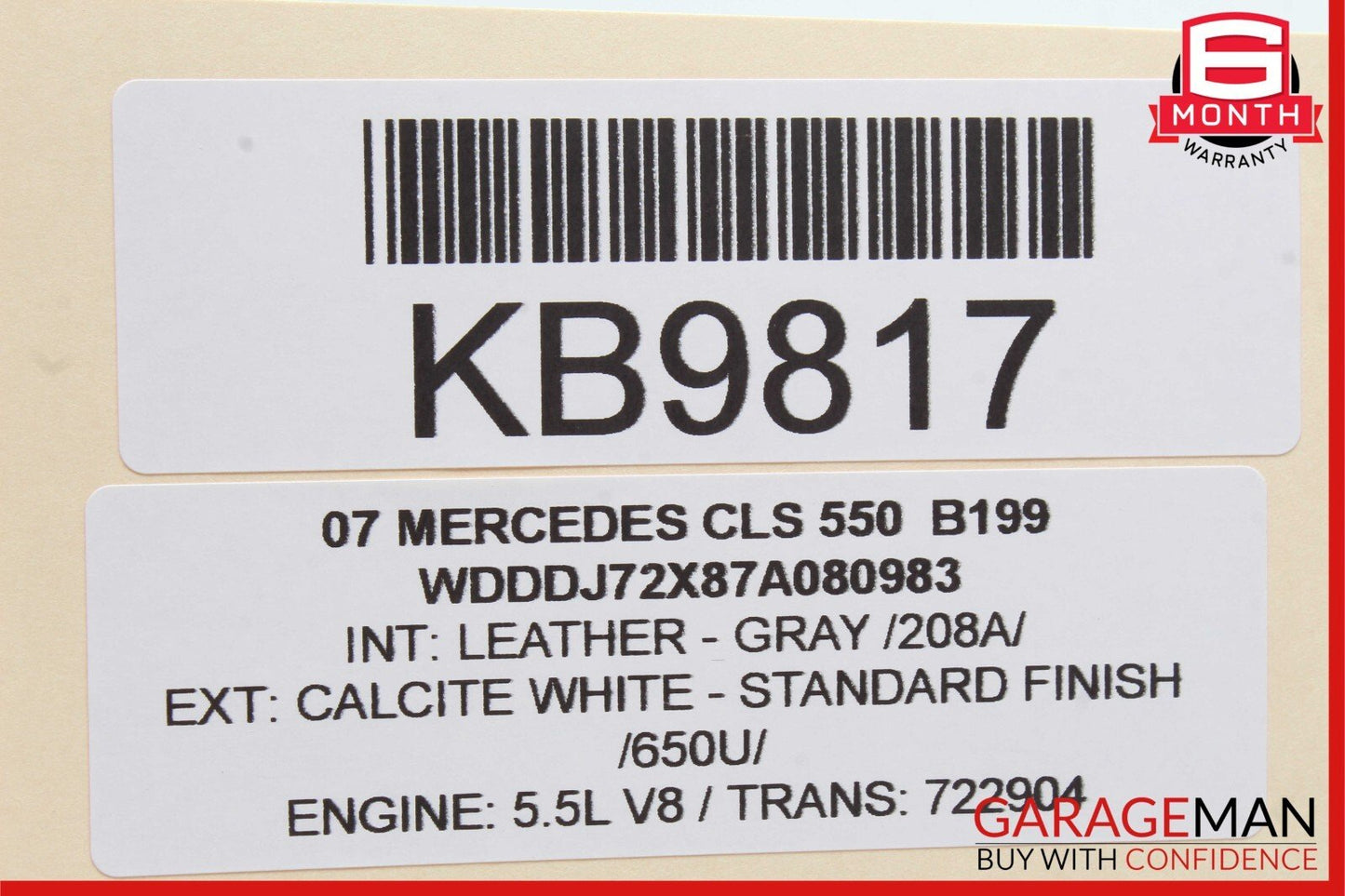 06-13 Mercedes CLS550 ML550 R350 TPMS Tire Pressure Control Module Unit OEM