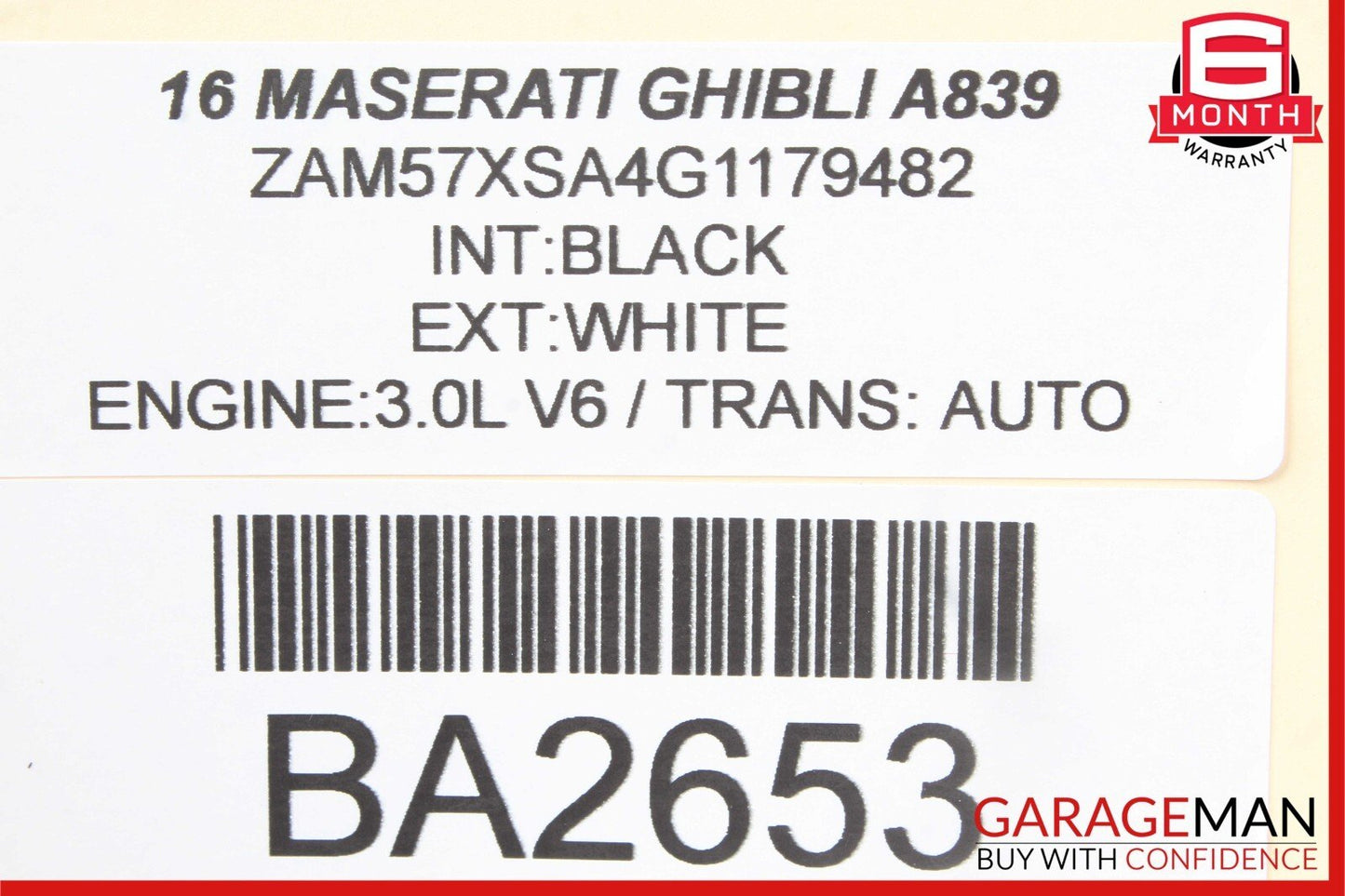 14-17 Maserati Ghibli Front Right Side Exterior Door Handle Assembly Silver