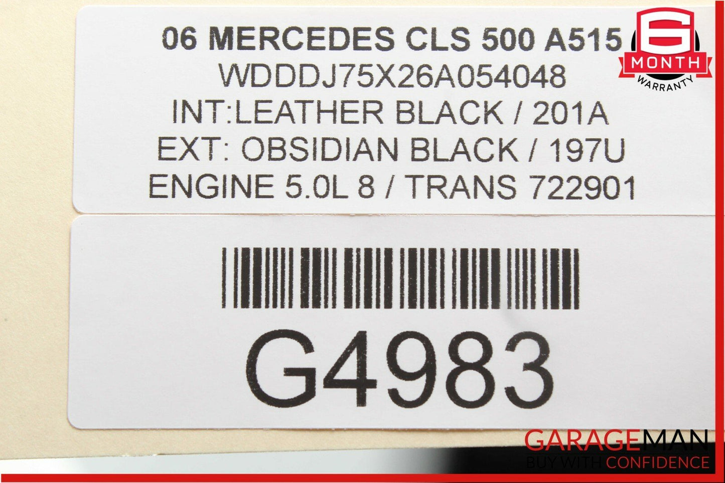06-09 Mercedes W219 CLS500 Front Left Driver Side Seatbelt Seat Belt Retractor