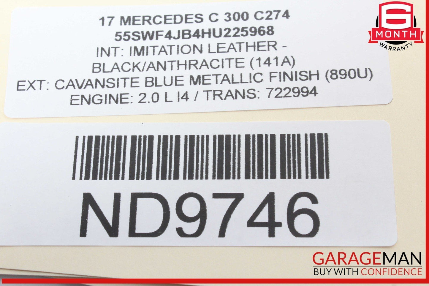 15-19 Mercedes W205 C300 C350 GLC300 TCU Transmission Control Module TCM OEM