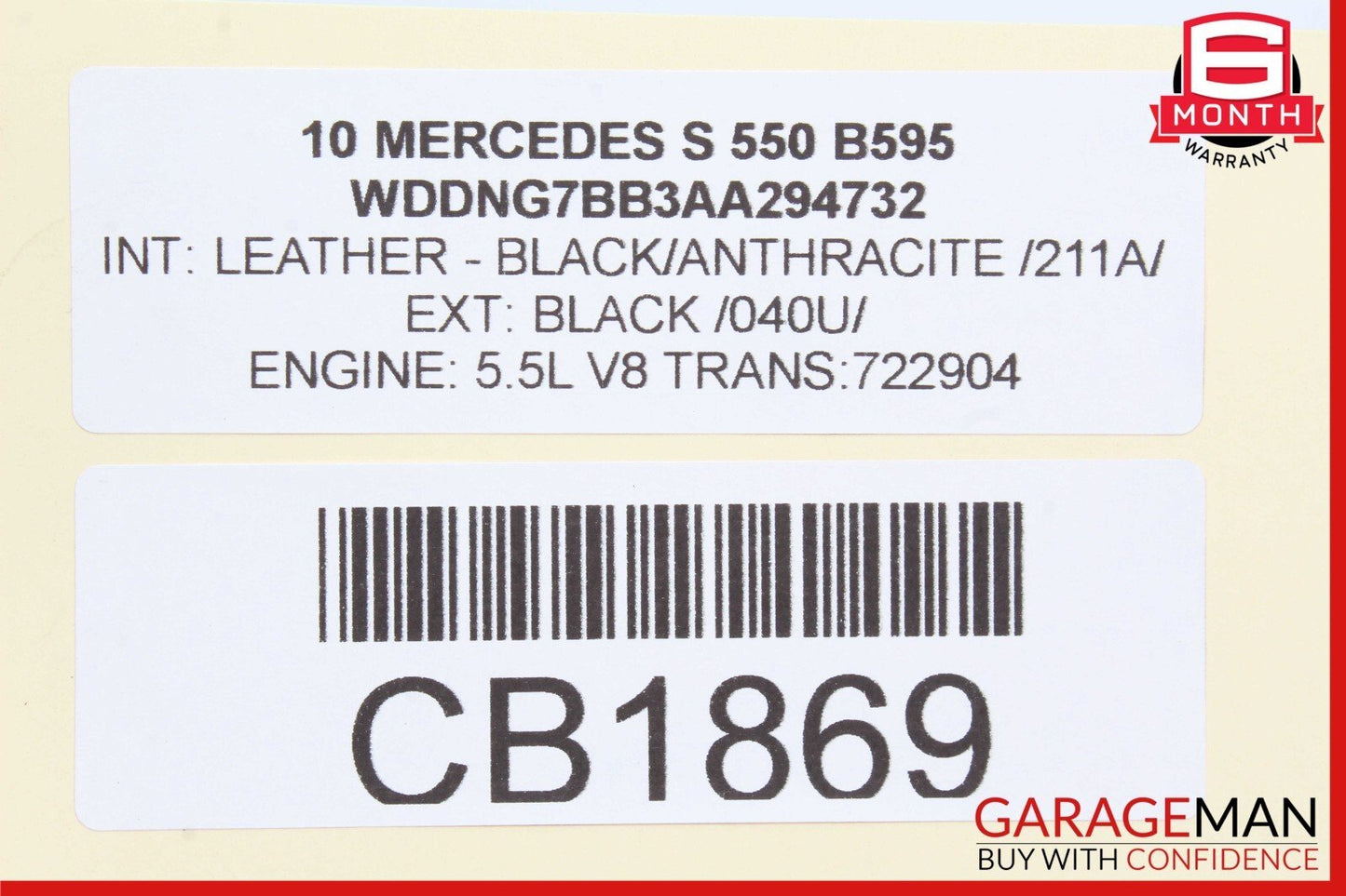 10-14 Mercedes W221 S550 CL550 LED Headlight Xenon Low Beam Ballast Module Unit