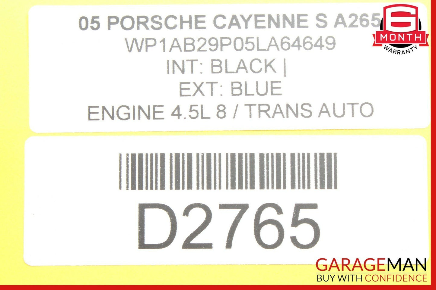 03-06 Porsche Cayenne 955 Transmission Contol ECU Holder Bracket Assembly OEM