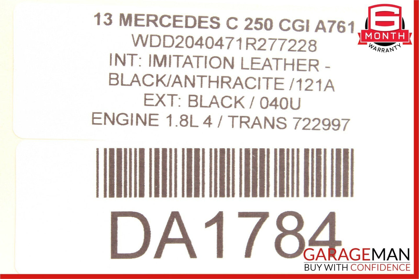 08-15 Mercedes W204 C250 Rear Left Driver Side Door Control Module Q1 OEM