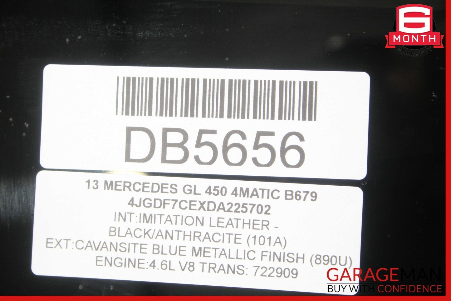 13-19 Mercedes X166 GL450 GLS550 Rear Right Side Door Window Glass Tinted OEM