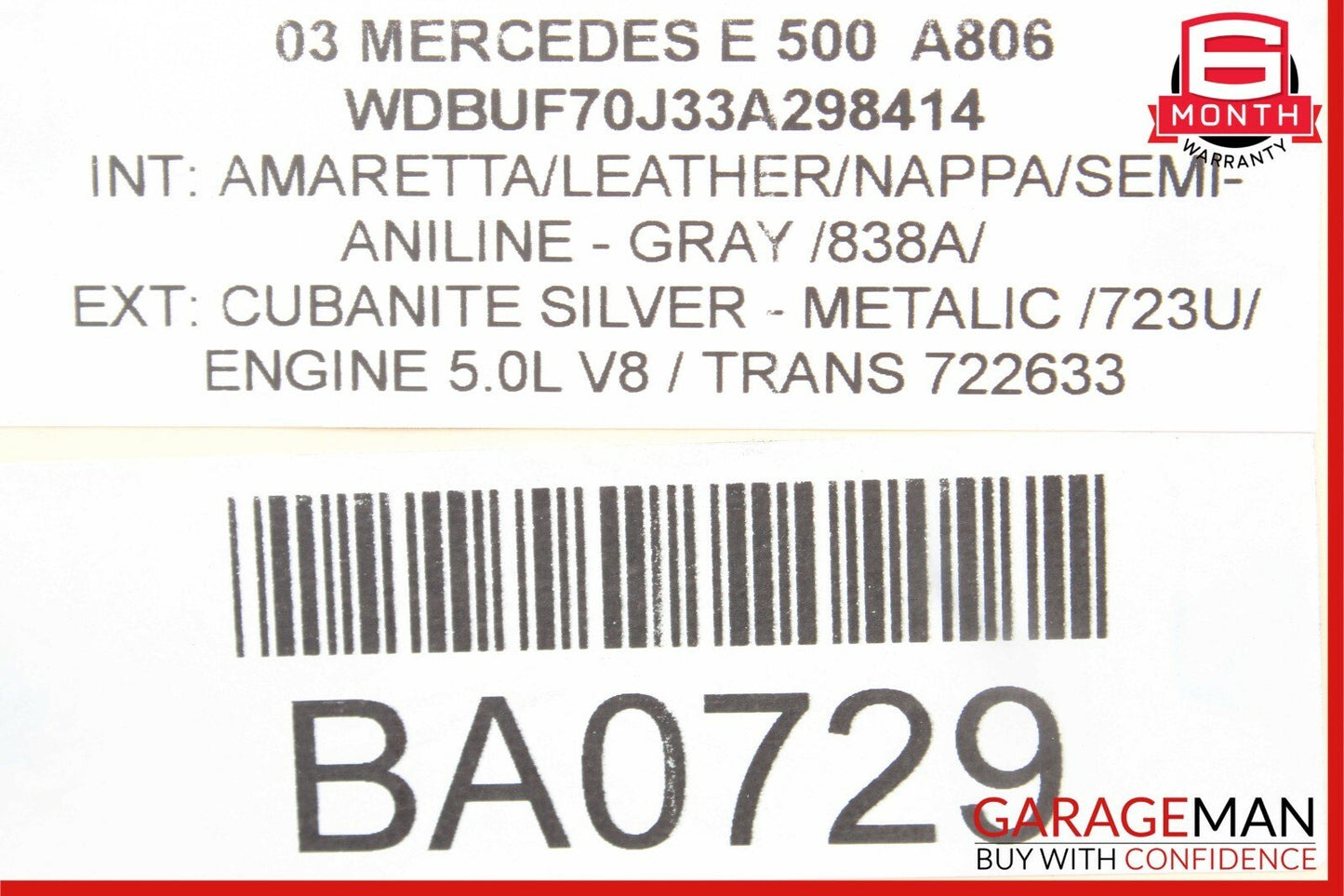 03-09 Mercedes W211 E350 E500 E55 AMG Front Left Side Door Control Module Unit