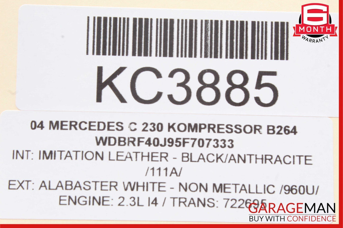 01-07 Mercedes W203 C230 C320 Front Right Side Door Computer Control Module OEM