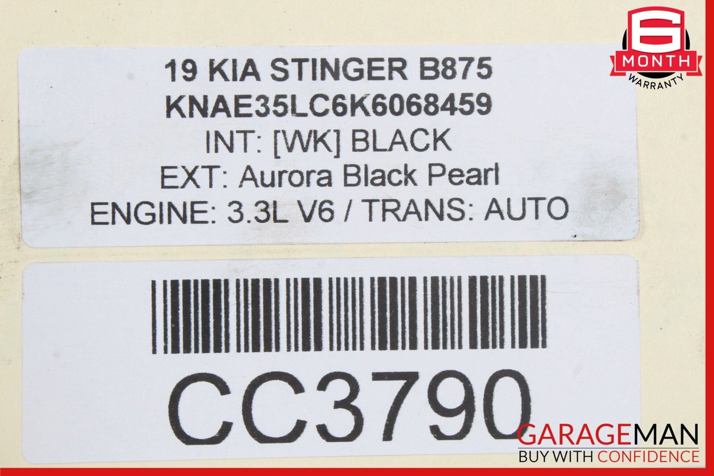 18-23 Kia Stinger 3.3L 2WD Automatic Transmission Assembly OEM 66k