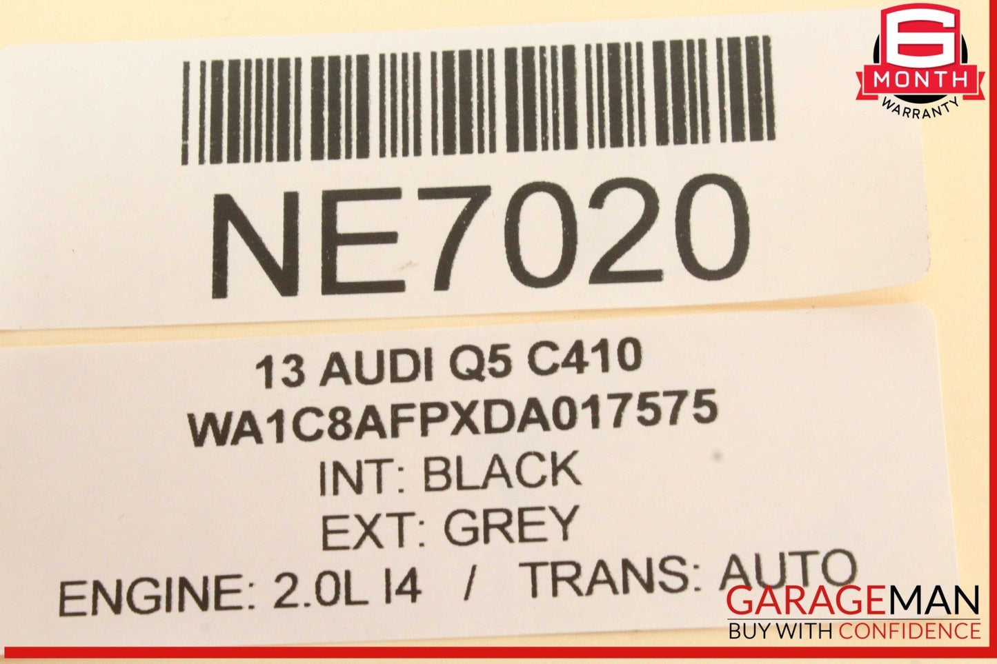 13-17 Audi Q5 2.0L Engine Computer Control Module Unit ECU ECM 8R1907115D OEM