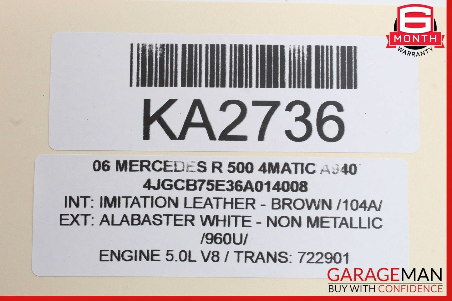 06-10 Mercedes W251 R500 Rear Right Passenger Side Taillight Tail Light Lamp OEM