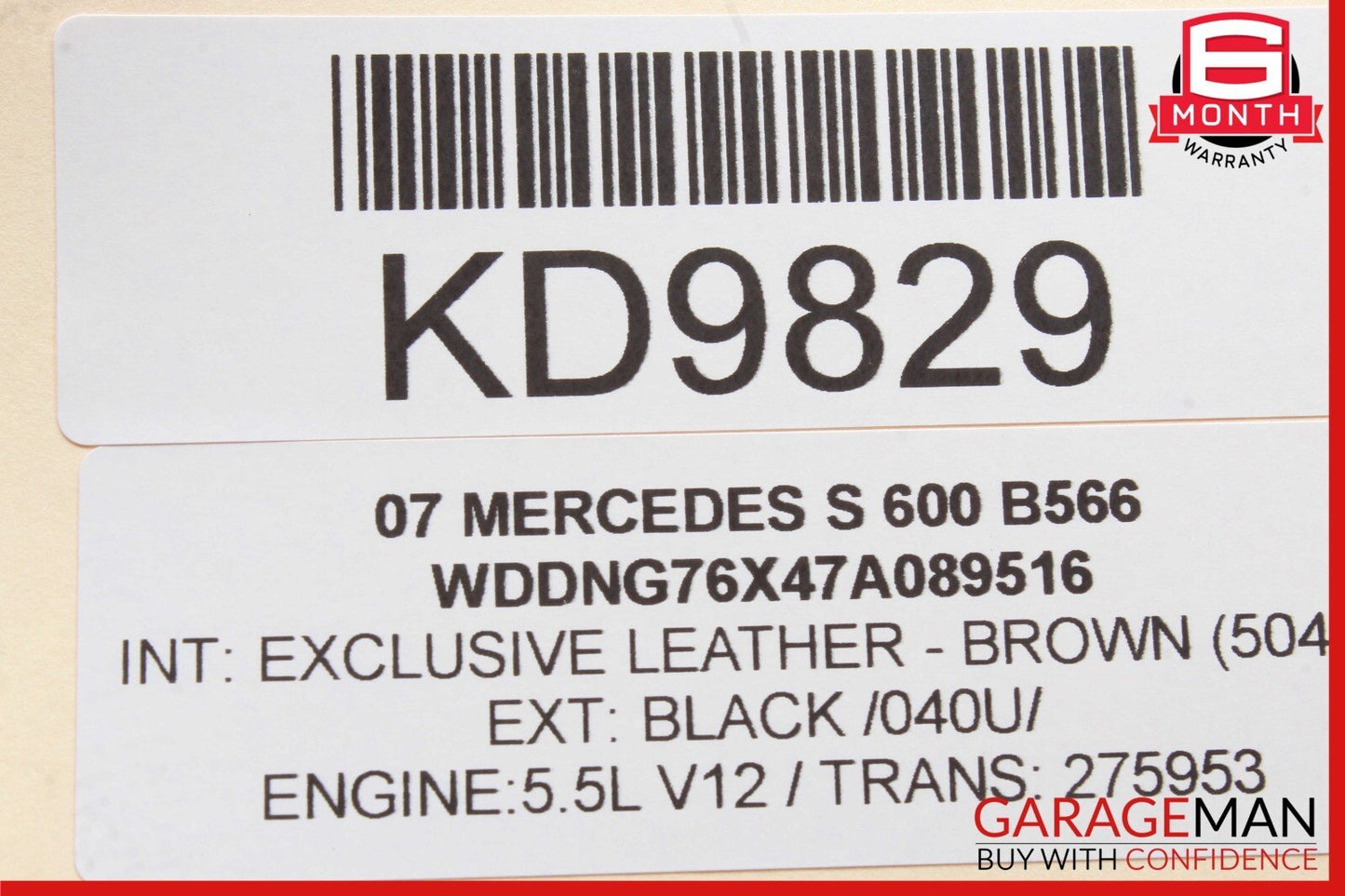 07-13 Mercedes W221 S600 S350 Front Right Side Tweeter Speaker Trim Cover Brown