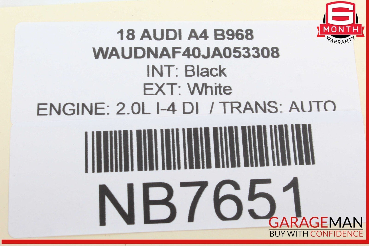 17-19 Audi A4 Engine Turbo Charger Turbocharger Assembly 06L145722T OEM