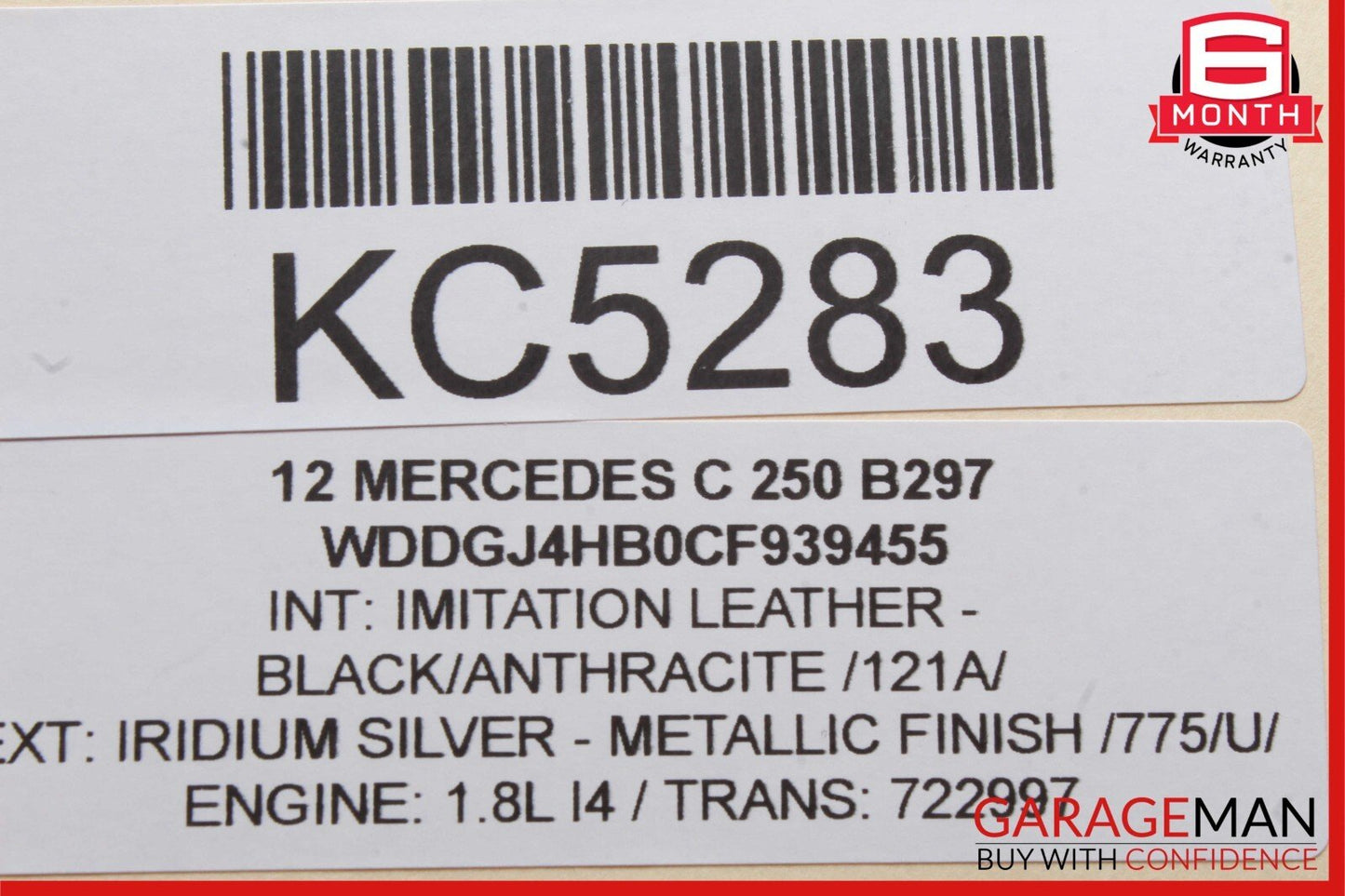 08-14 Mercedes W204 C250 C350 Front Left Door Window Regulator Motor OEM