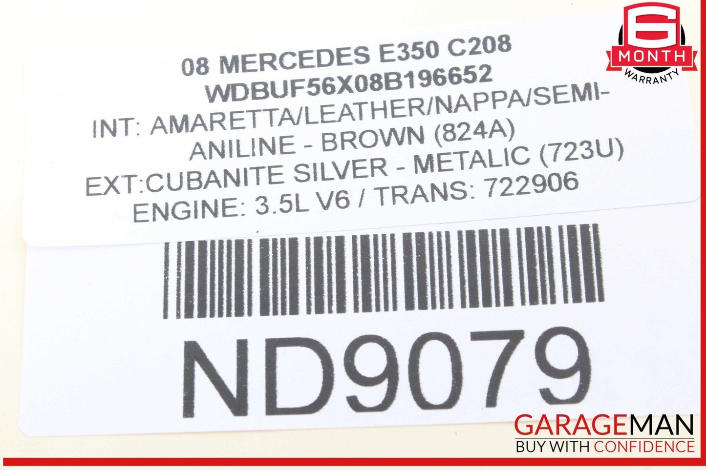 06-10 Mercedes W211 E350 CLS500 Fog Light Lamp Right Passenger 1698201656 OEM