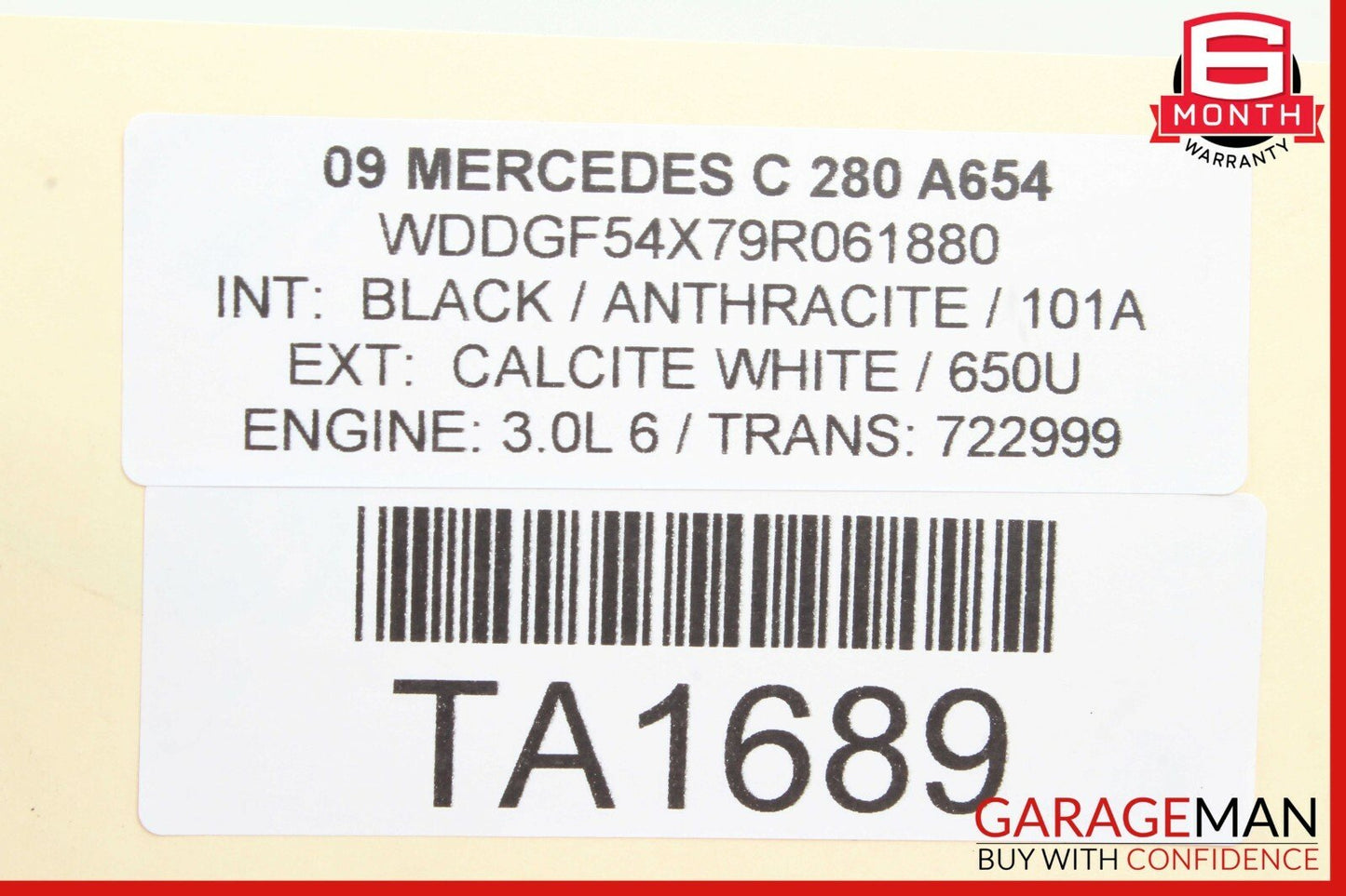 08-14 Mercedes W204 C250 C300 Rear Left / Right Side Lower Control Thrust Arm