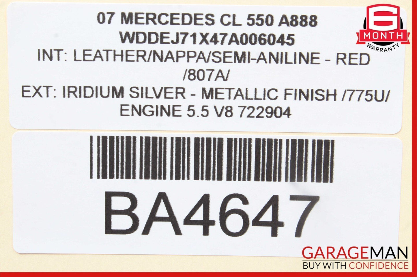 07-14 Mercedes W216 CL550 Electric Power Supply Control Fuse Box Module Unit OEM