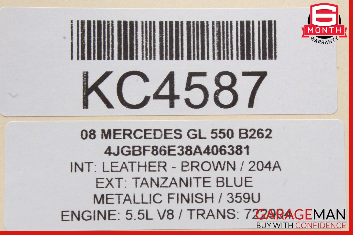 06-10 Mercedes X164 GL550 R350 ML550 Parktronic Park Assist Control Module OEM