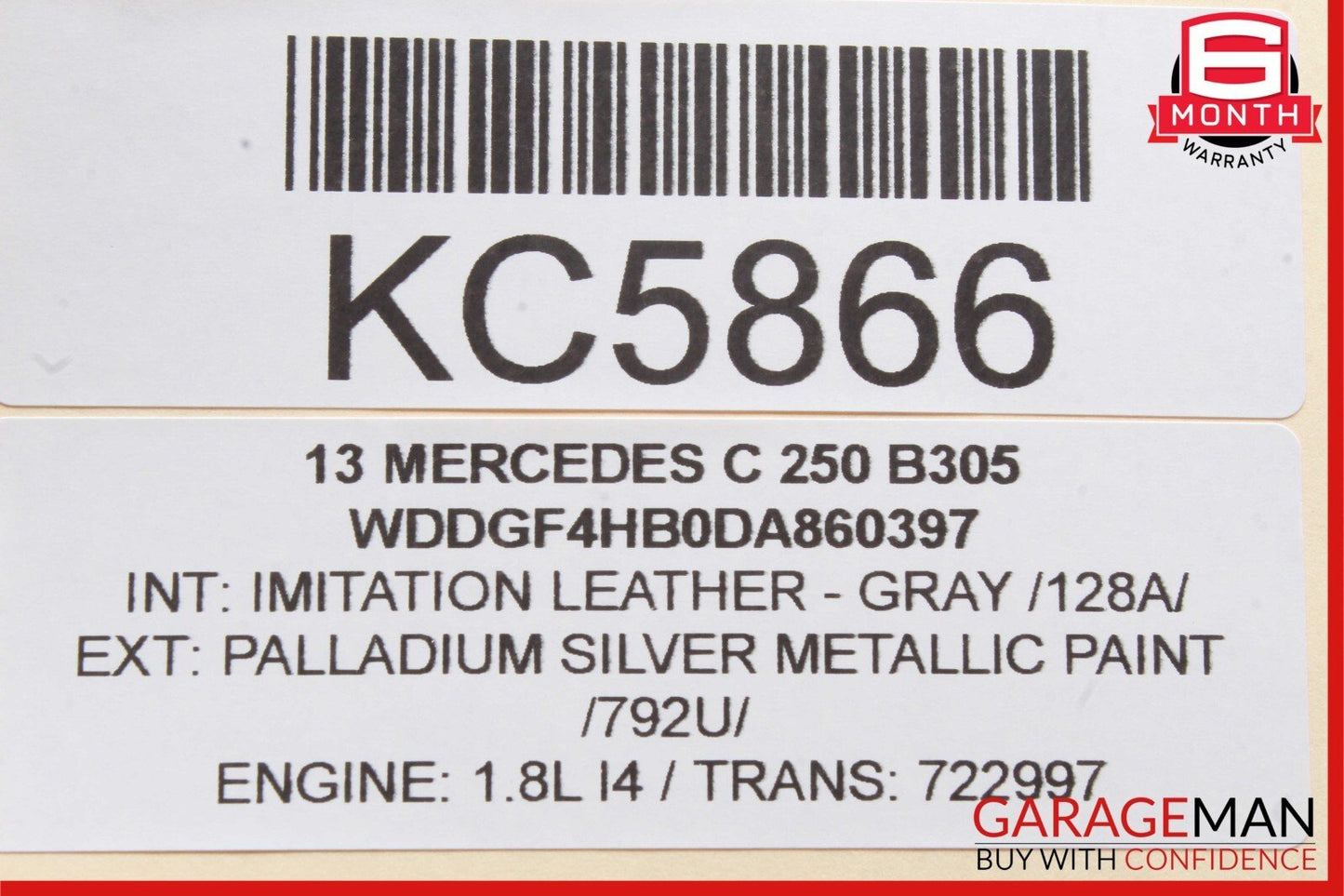 08-14 Mercedes W204 C250 Front Left Side Exterior Door Handle Palladium Silver