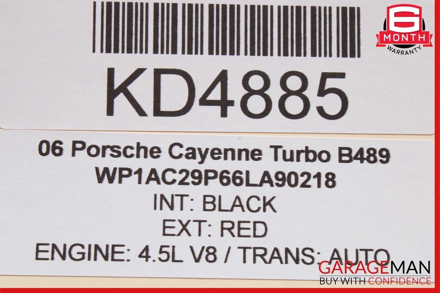 03-10 Porsche Cayenne Turbo 955 957 Rear Right Lower Control Arm 7L0505352 OEM