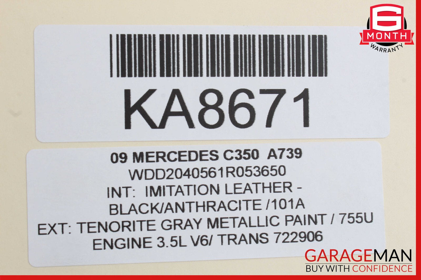 08-14 Mercedes W204 C250 C300 Front Right Side RWD Curved Wishbone Control Arm