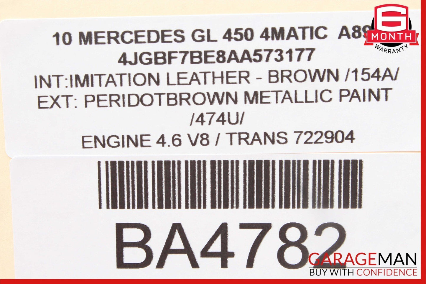 06-12 Mercedes X164 GL450 R350 ML350 Front Right Side Door Control Module Unit