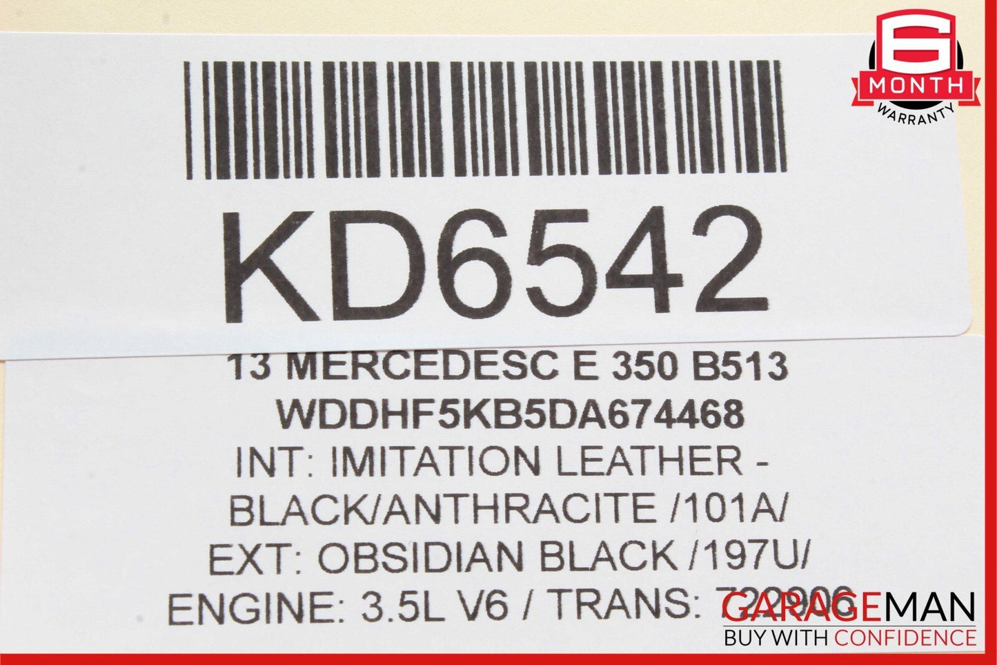 08-16 Mercedes GLK350 C250 E350 Rear Right Side Door Window Regulator Motor
