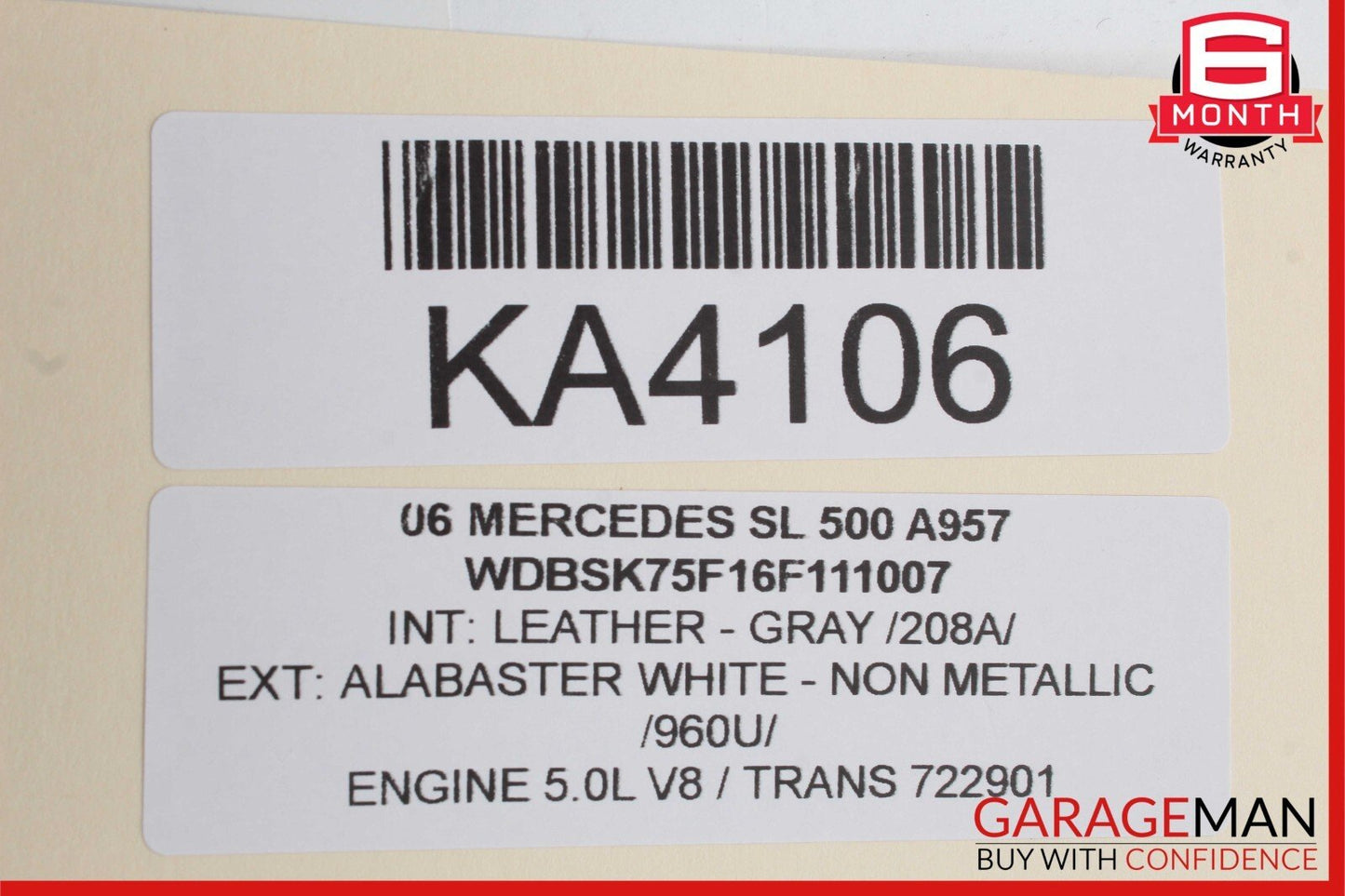 03-06 Mercedes R230 SL500 Steering Column Combination Switch Assembly Gray OEM
