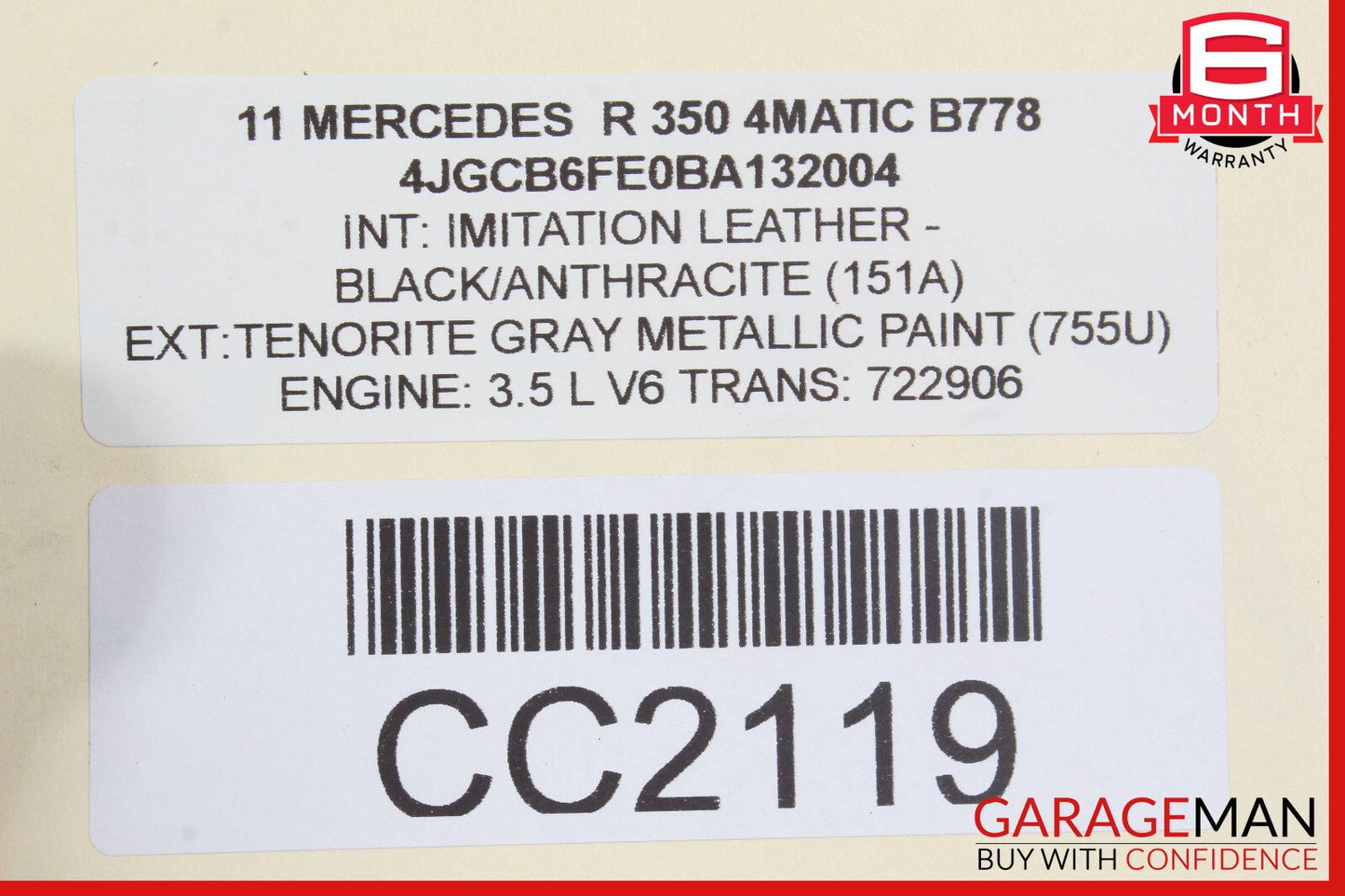 06-13 Mercedes ML350 R350 Engine Motor Cooling Radiator AC A/C Condenser Assy