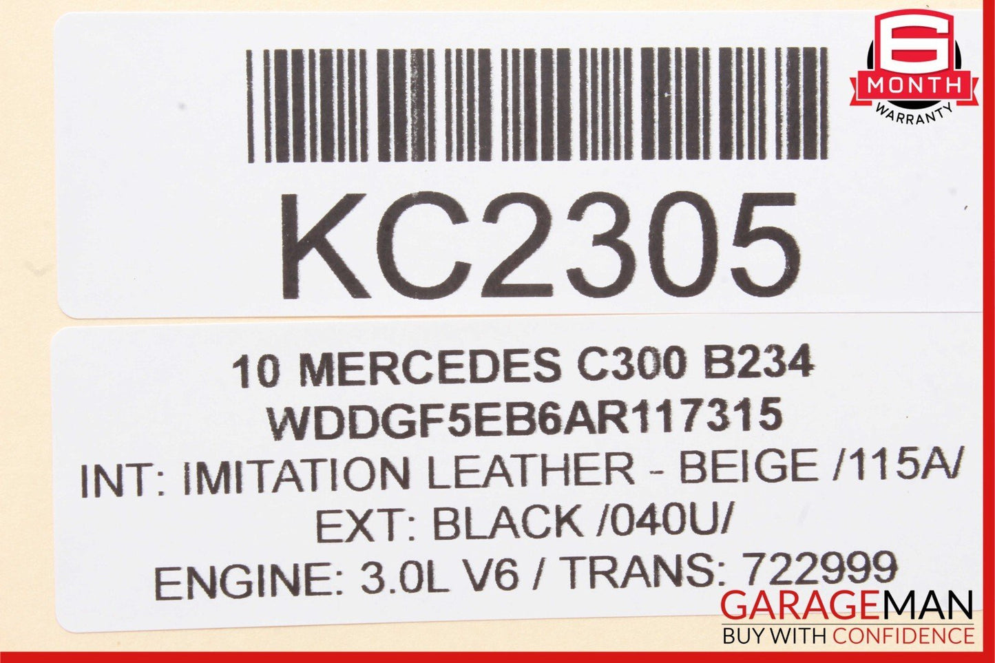 08-21 Mercedes C300 GLA250 A220 Rear Overhead Dome Light Lamp Reading Map Beige