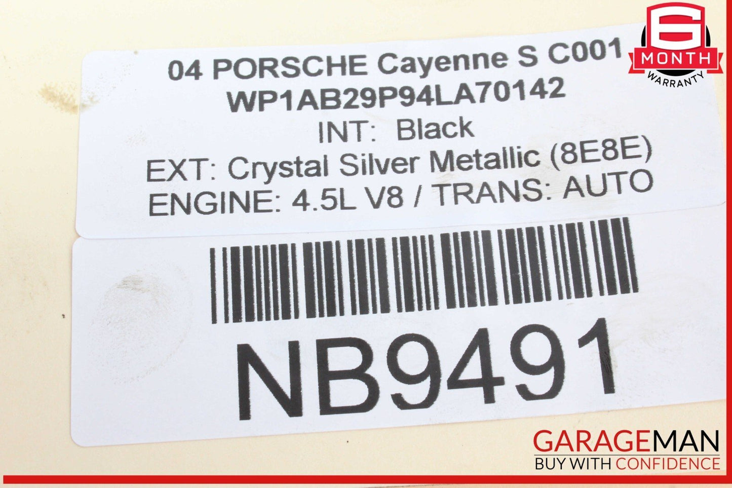 03-06 Porsche Cayenne S 955 Right Side Engine Exhaust Camshaft 94810518101