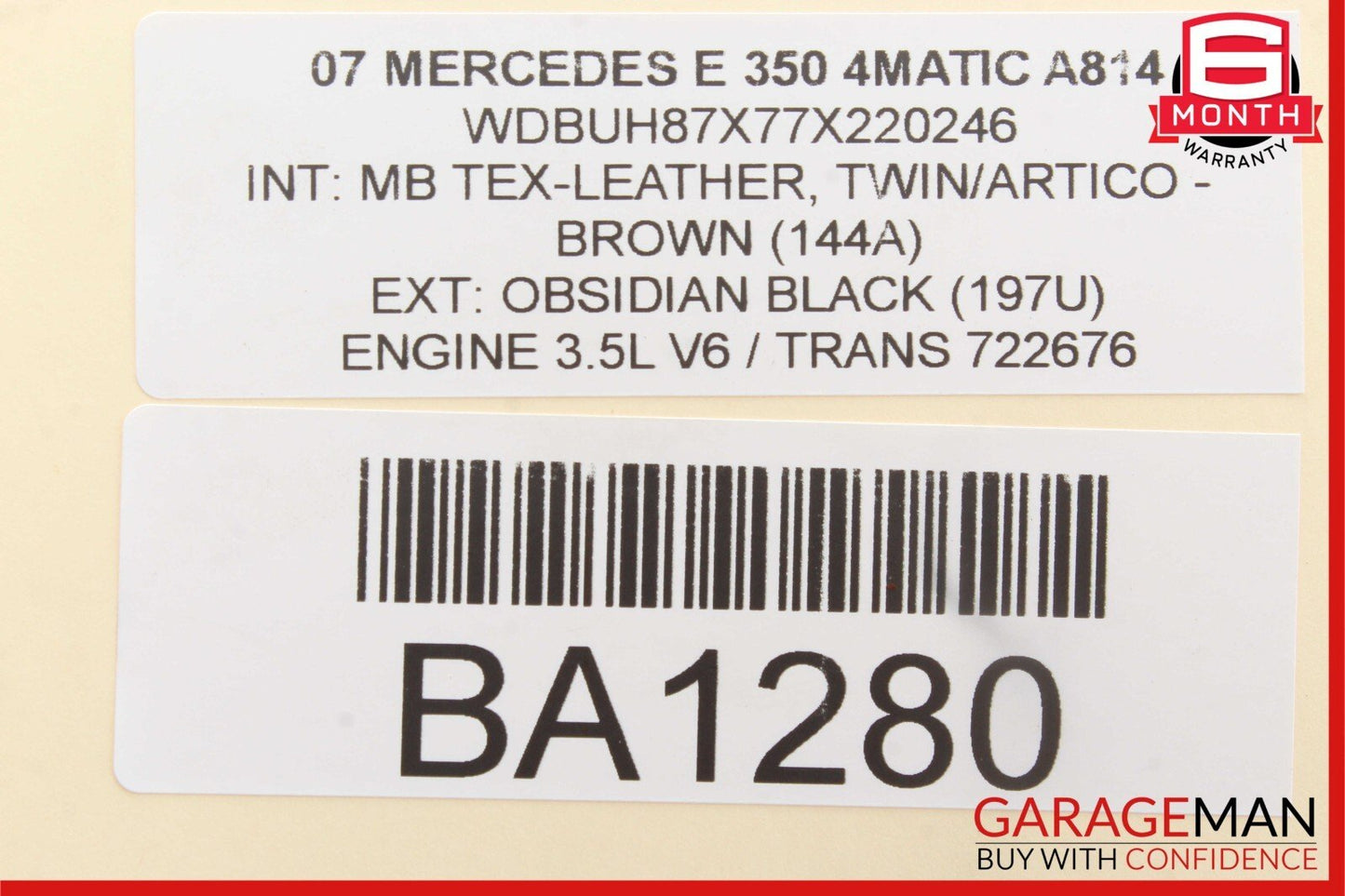03-09 Mercedes W211 E350 E55 AMG Front Right Side Tweeter Speaker Cover Brown