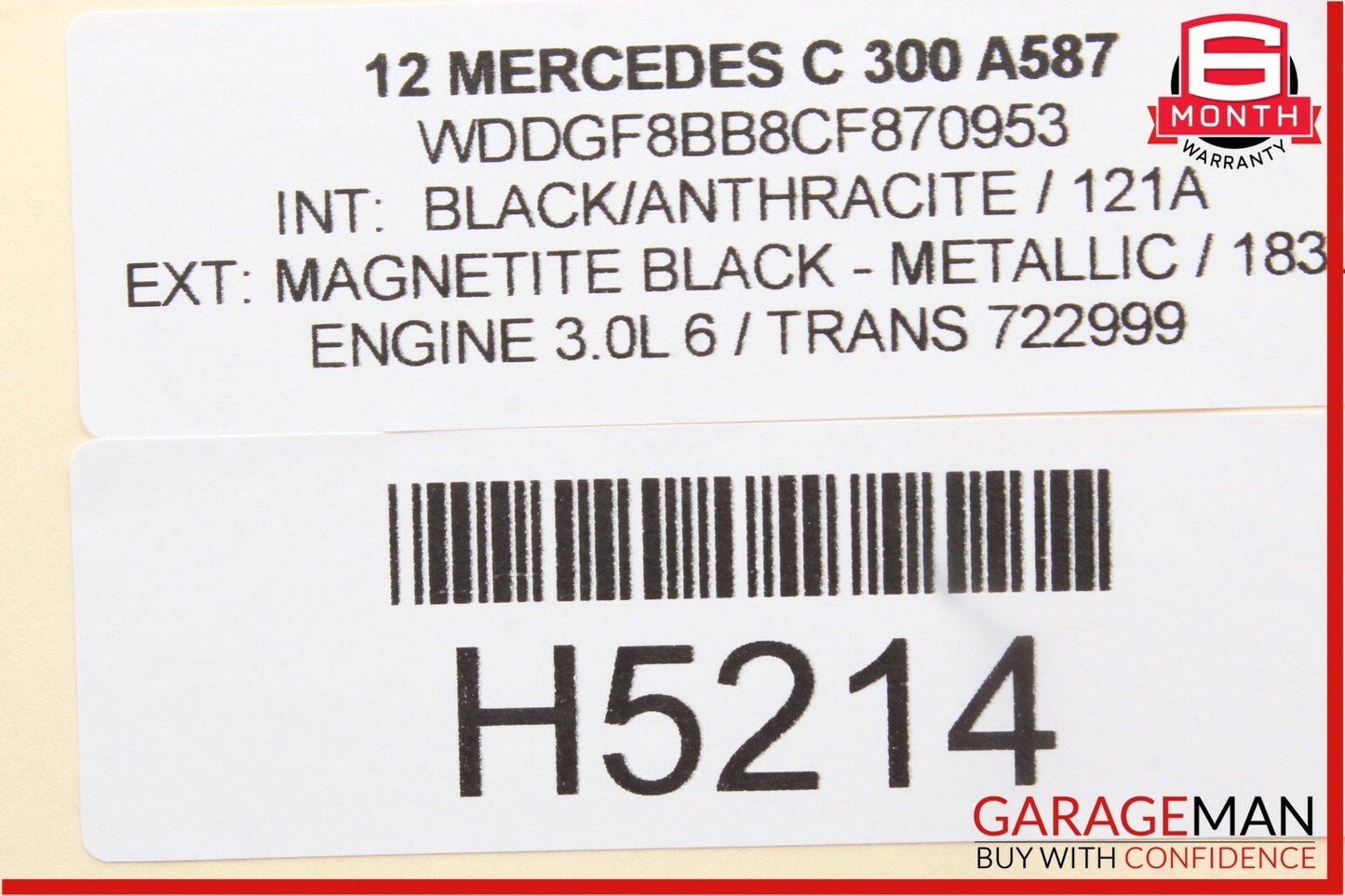 08-14 Mercedes W204 C300 Rear Right Exterior Door Handle w/ Door Actuator OEM