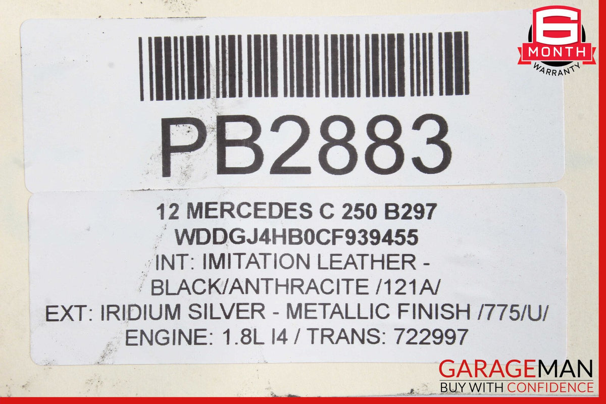 08-18 Mercedes SLK350 CLS400 C350 Engine Cooling Fan Shroud Motor Assembly