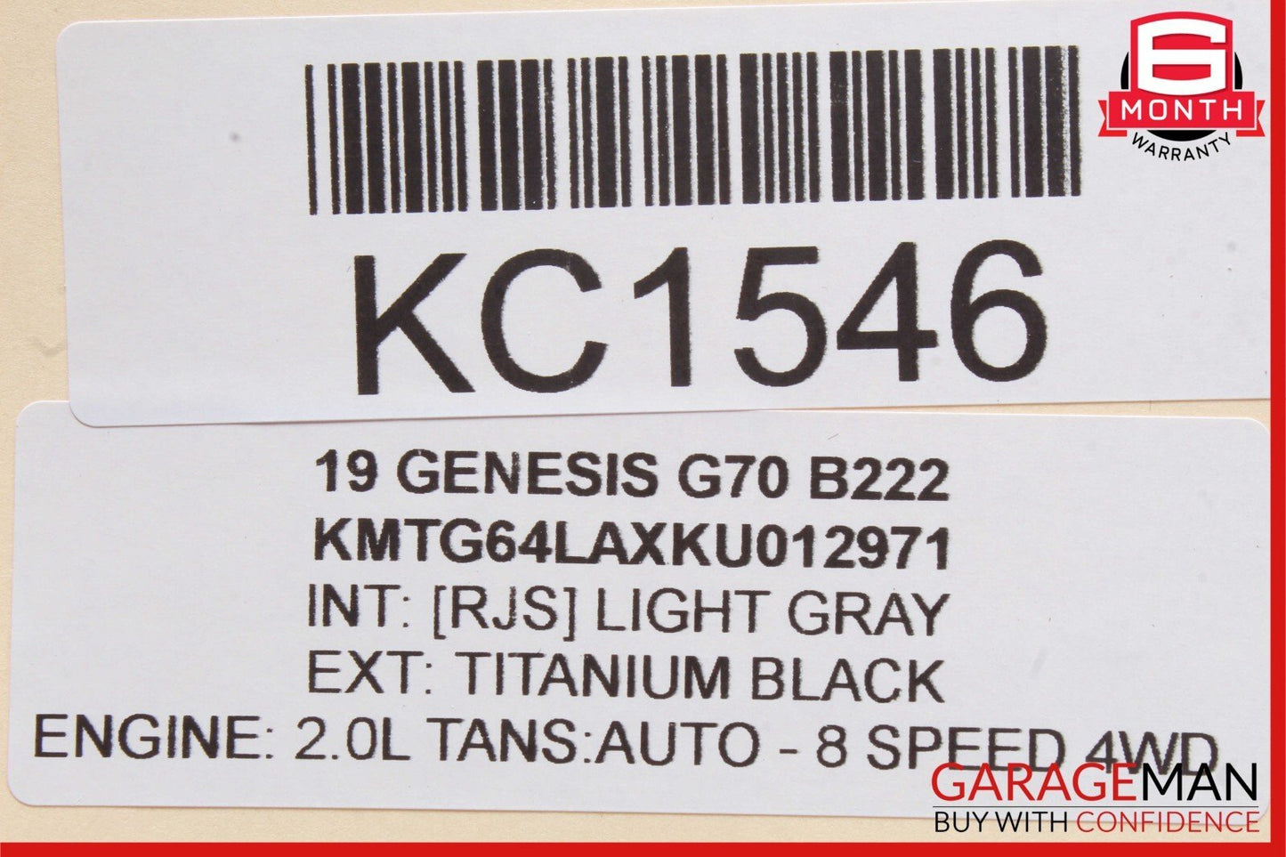 19-21 Genesis G70 Right Junction Fuse Box Module 91955-G9210A OEM