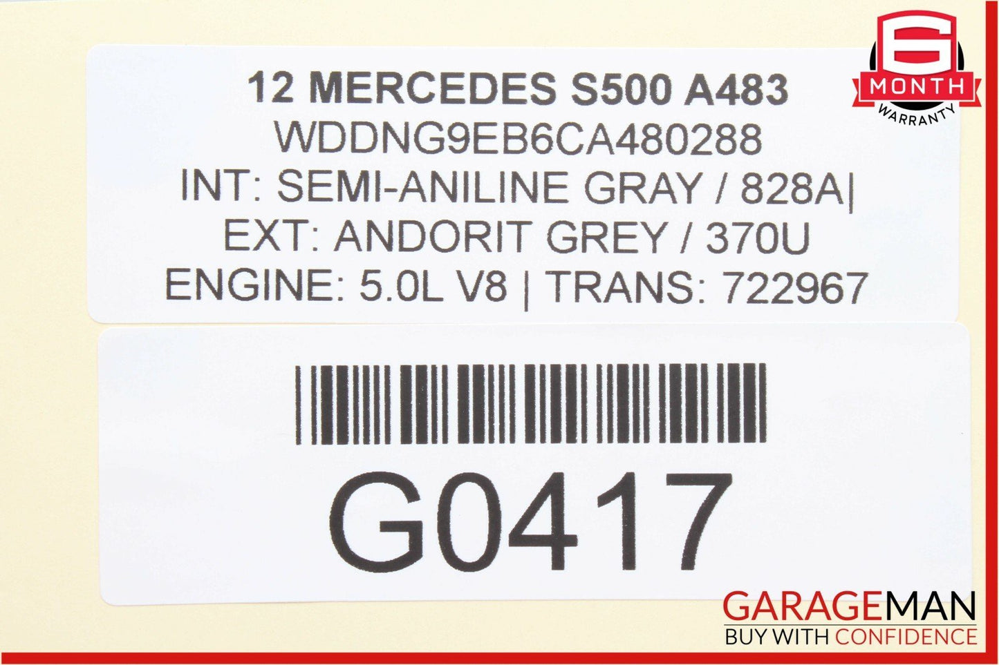 07-13 Mercedes S550 CL600 Front Right Seat Belt Seatbelt Receiver Buckle Grey