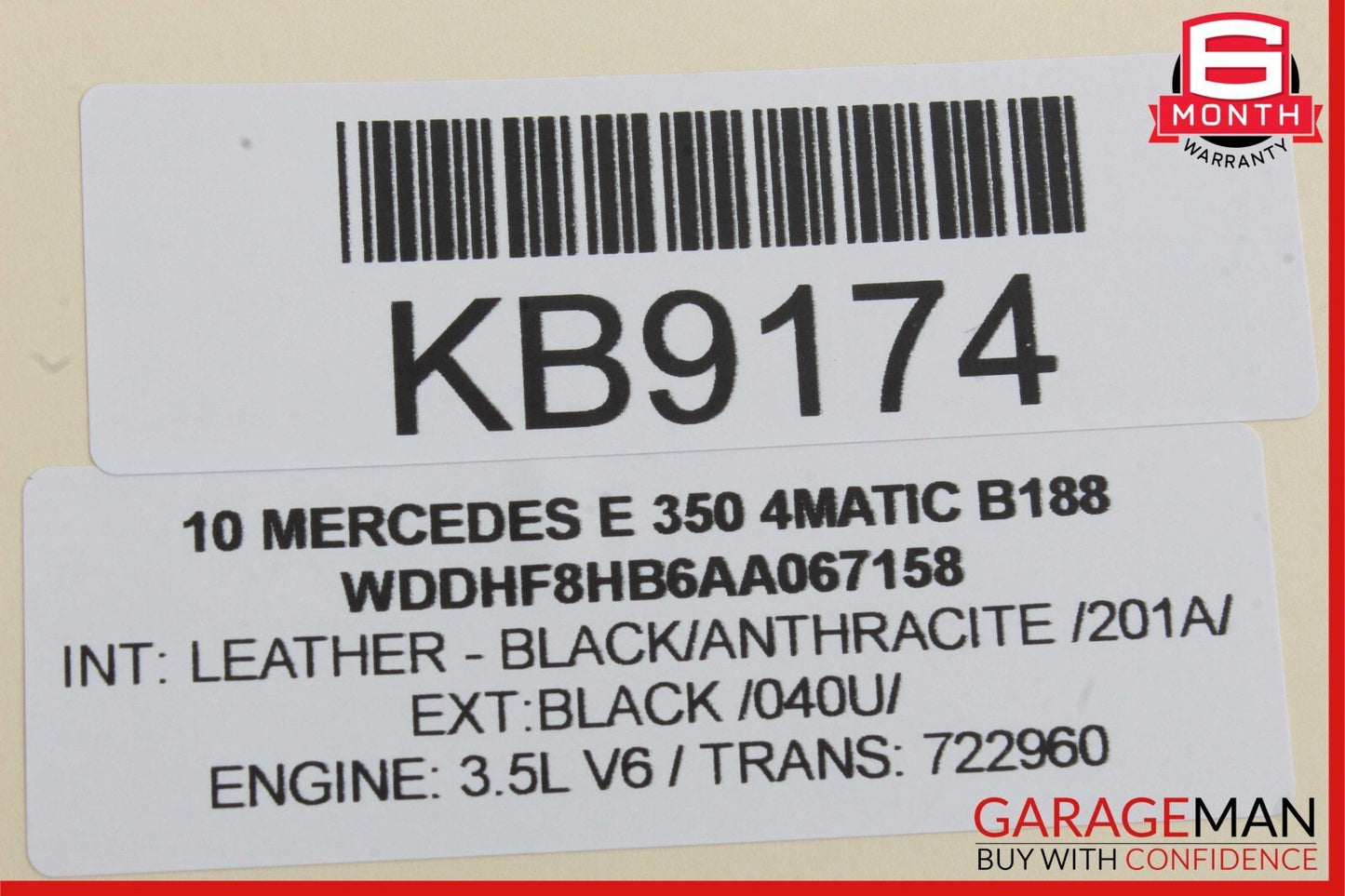 08-17 Mercedes W204 C300 E250 C350 E350 Trunk Lid Latch Lock Actuator Assembly