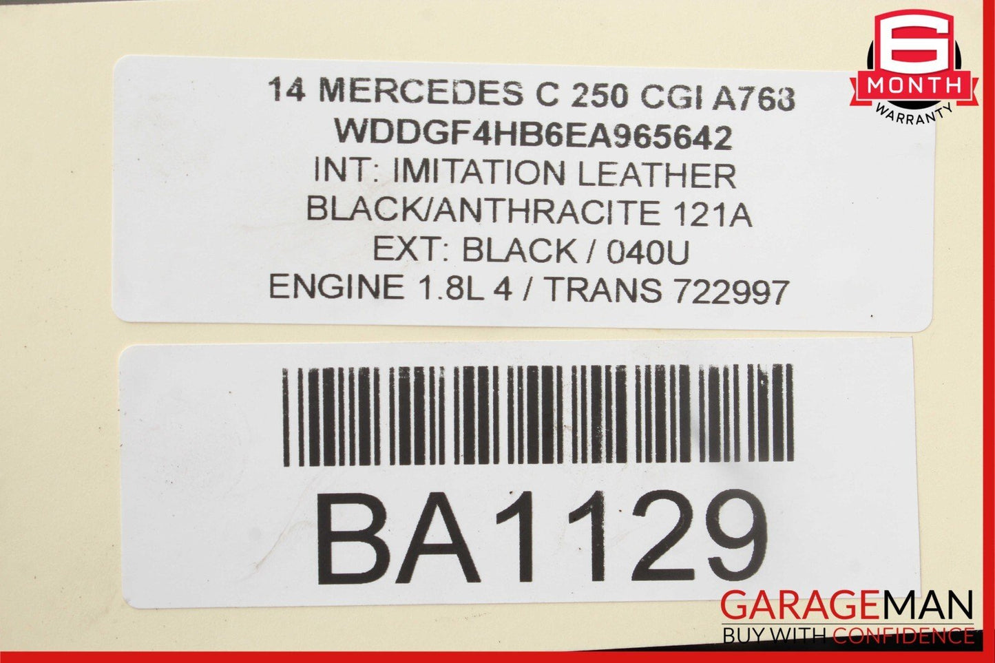 12-15 Mercedes W204 C250 Air Intake Cleaner Filter Housing Box 2710940304 OEM