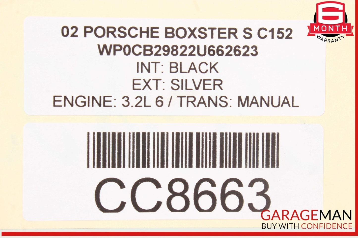 97-05 Porsche Boxster 986 S Front Subframe Crossmember Sub Frame Bar OEM