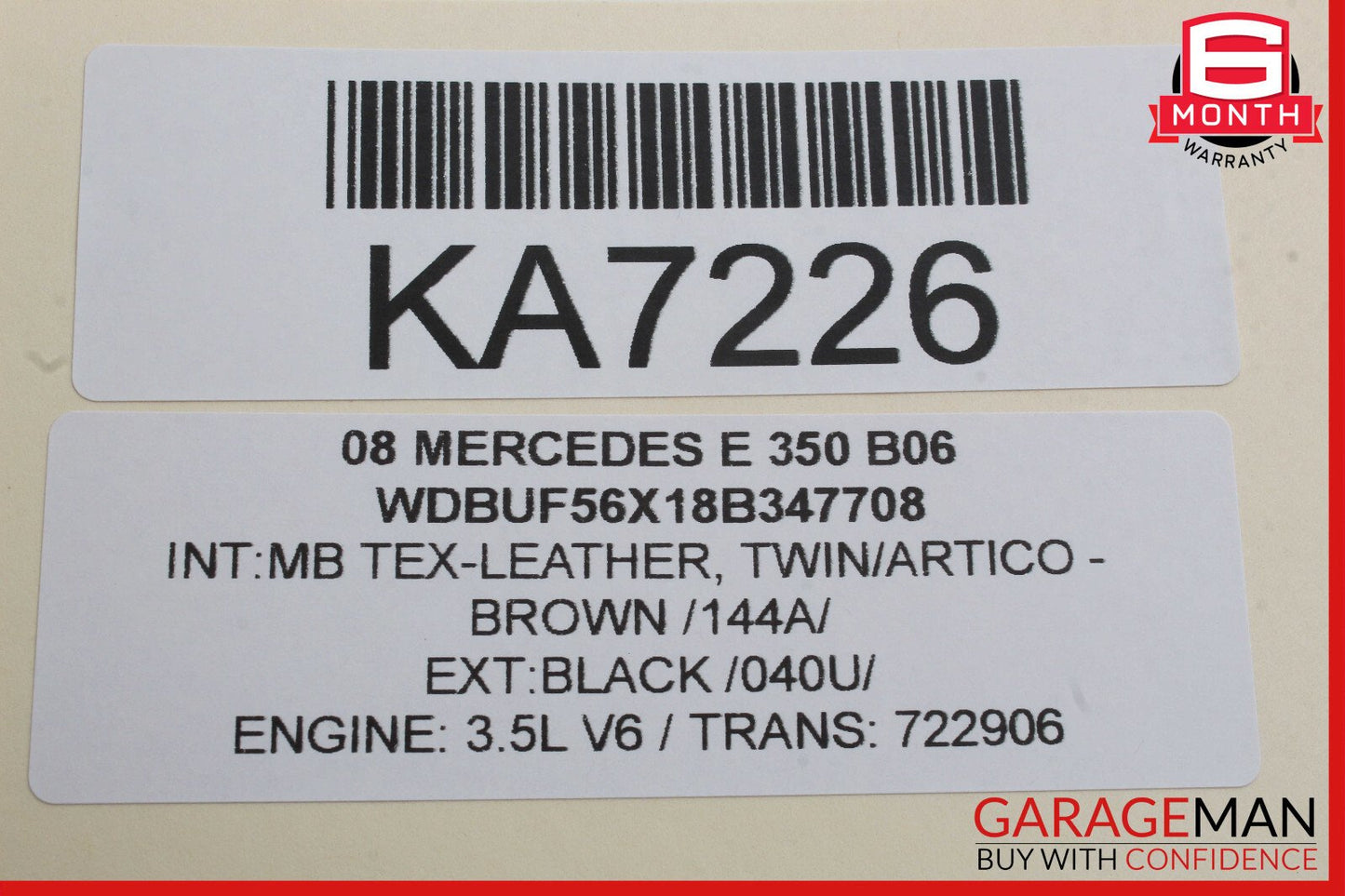 03-09 Mercedes W211 E350 E500 E550 Front Right Side Window Regulator Motor OEM