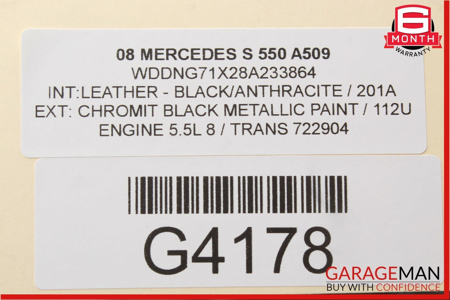 07-09 Mercedes W221 S500 S550 Front Center Console Armrest Trim Panel Wood Bezel