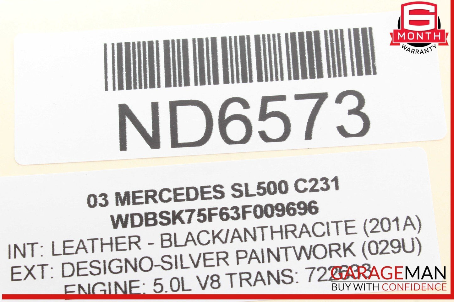 03-12 Mercedes R230 SL500 SL55 SL65 AMG Rear SAM Fuse Box Relay Module 026545343