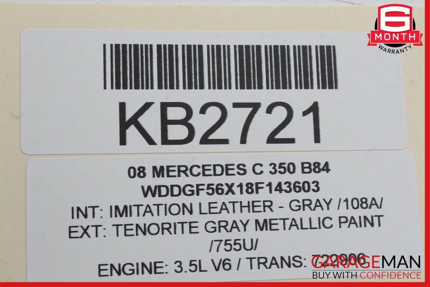 08-14 Mercedes W204 C300 C350 Rear Left Driver Side Door Lock Latch Actuator OEM