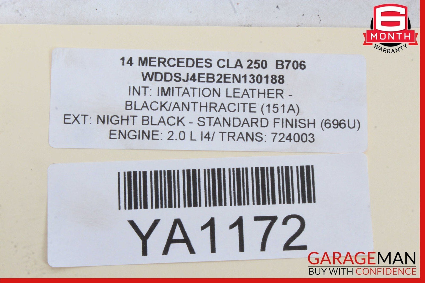 14-18 Mercedes W117 CLA45 Rear Left Spindle Knuckle Hub Bearing Rotor Disc Assy