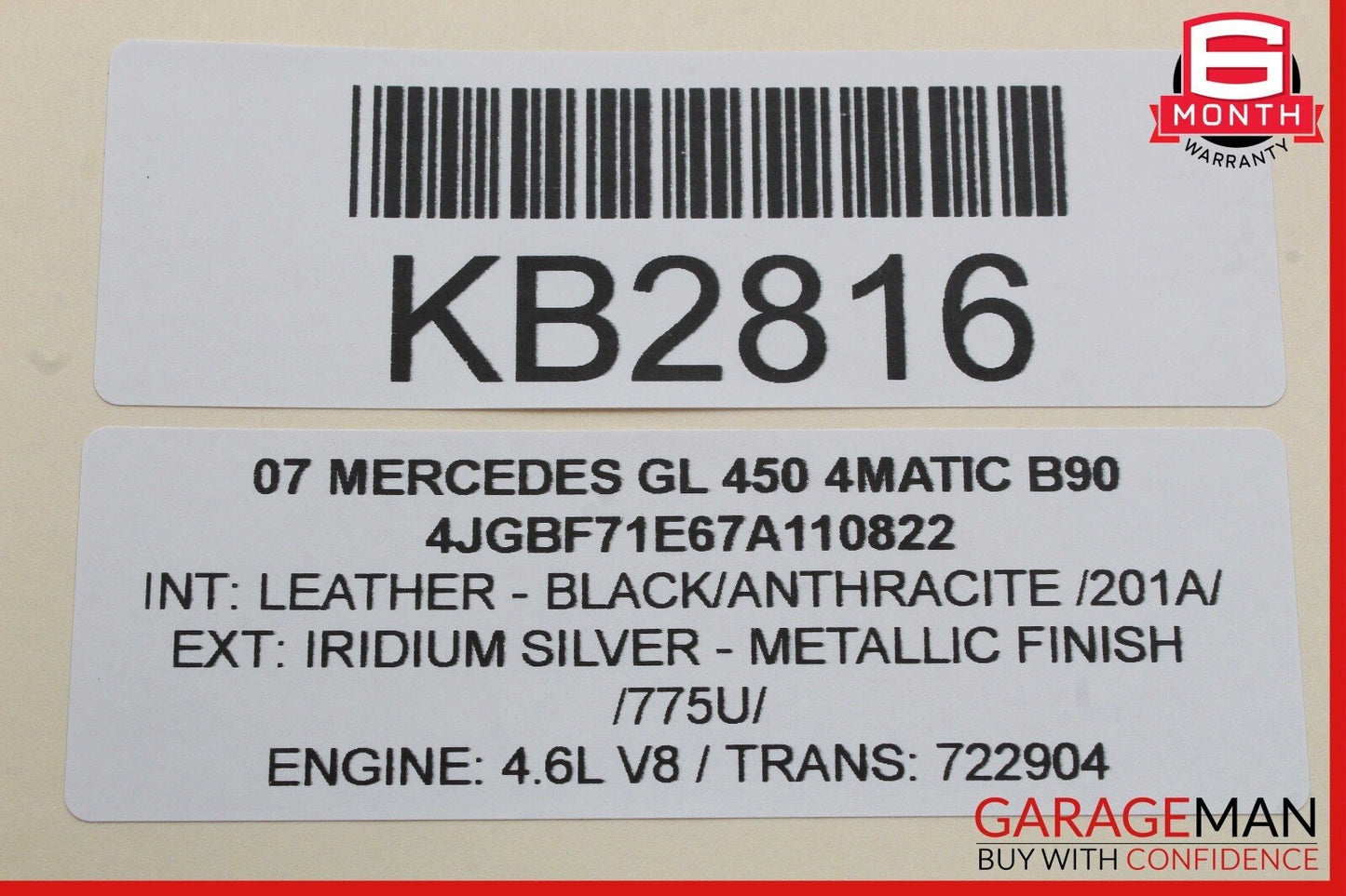 06-12 Mercedes X164 GL450 4MATIC Front Right Door Audio Tweeter Speaker Cover