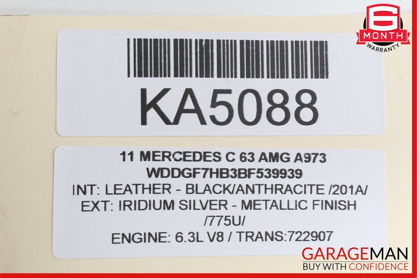 08-14 Mercedes W204 C250 C300 C63 AMG Rear Left Door Lock Latch Actuator OEM