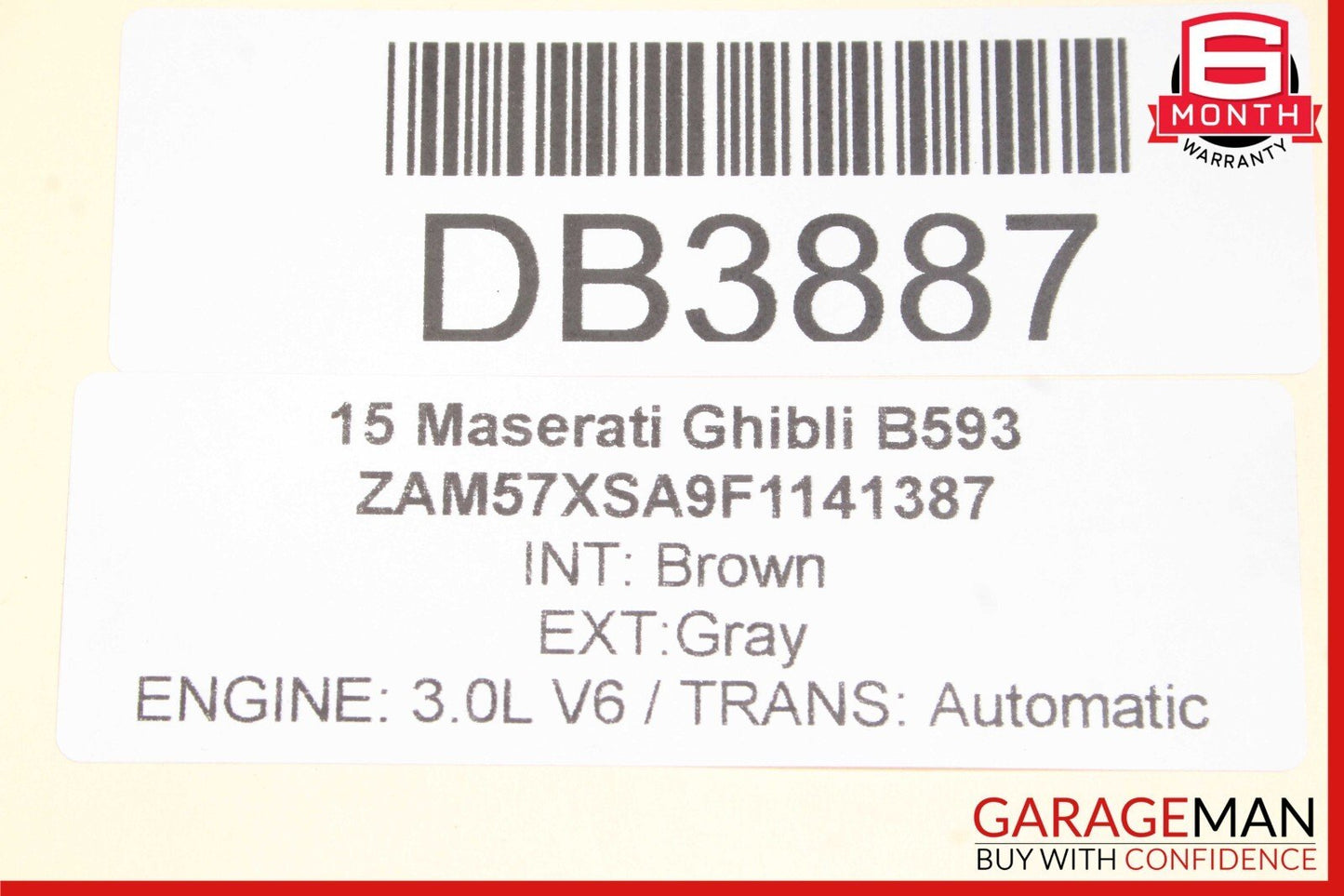 14-17 Maserati Ghibli M157 Front Bumper Reinforcement Impact Bar OEM