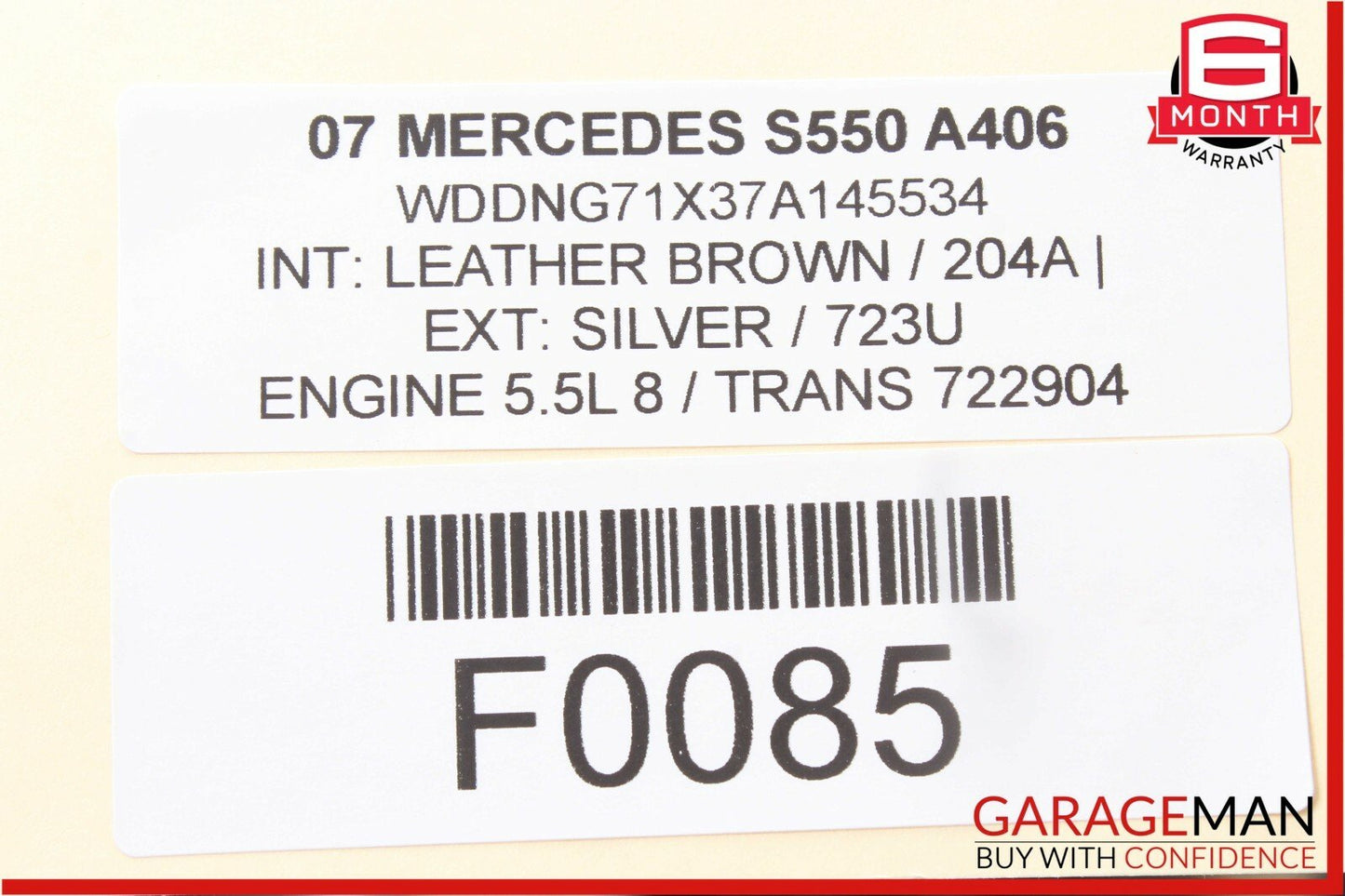 07-13 Mercedes W221 S550 CL550 Rear Right Camber Strut Upper Control Arm OEM