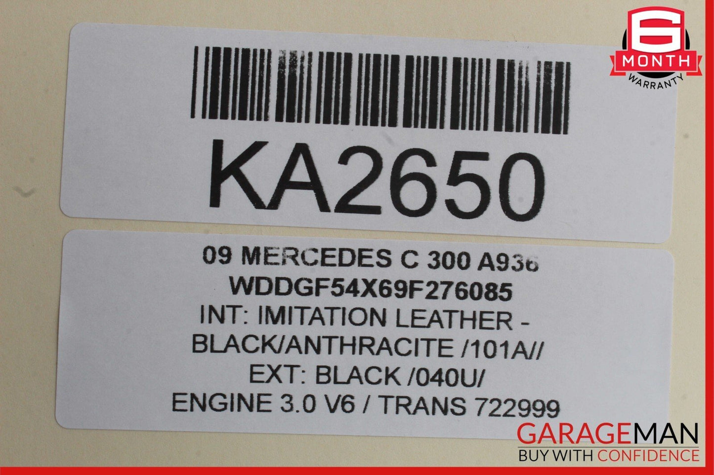 08-14 Mercedes W204 C350 C300 Rear Right Door Window Regulator Motor OEM