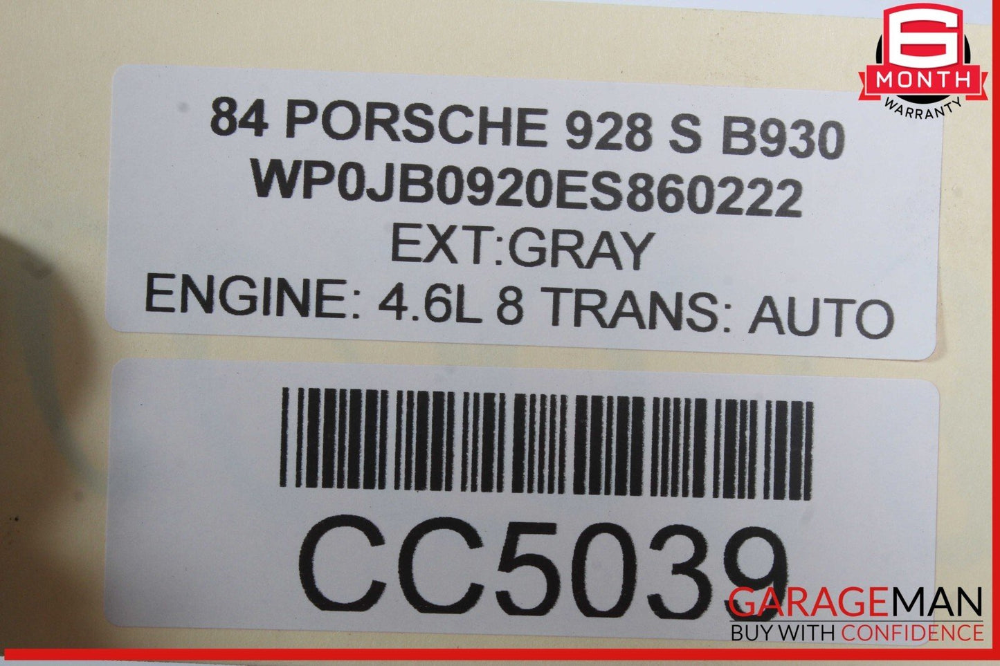 83-86 Porsche 928 S A/C Air Condition Condenser 92857314303 OEM