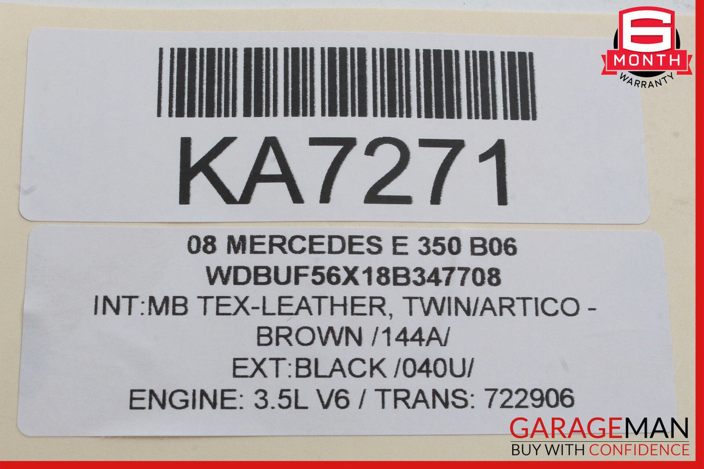 07-09 Mercedes W211 E350 Front Left Side Seatbelt Seat Belt Retractor OEM